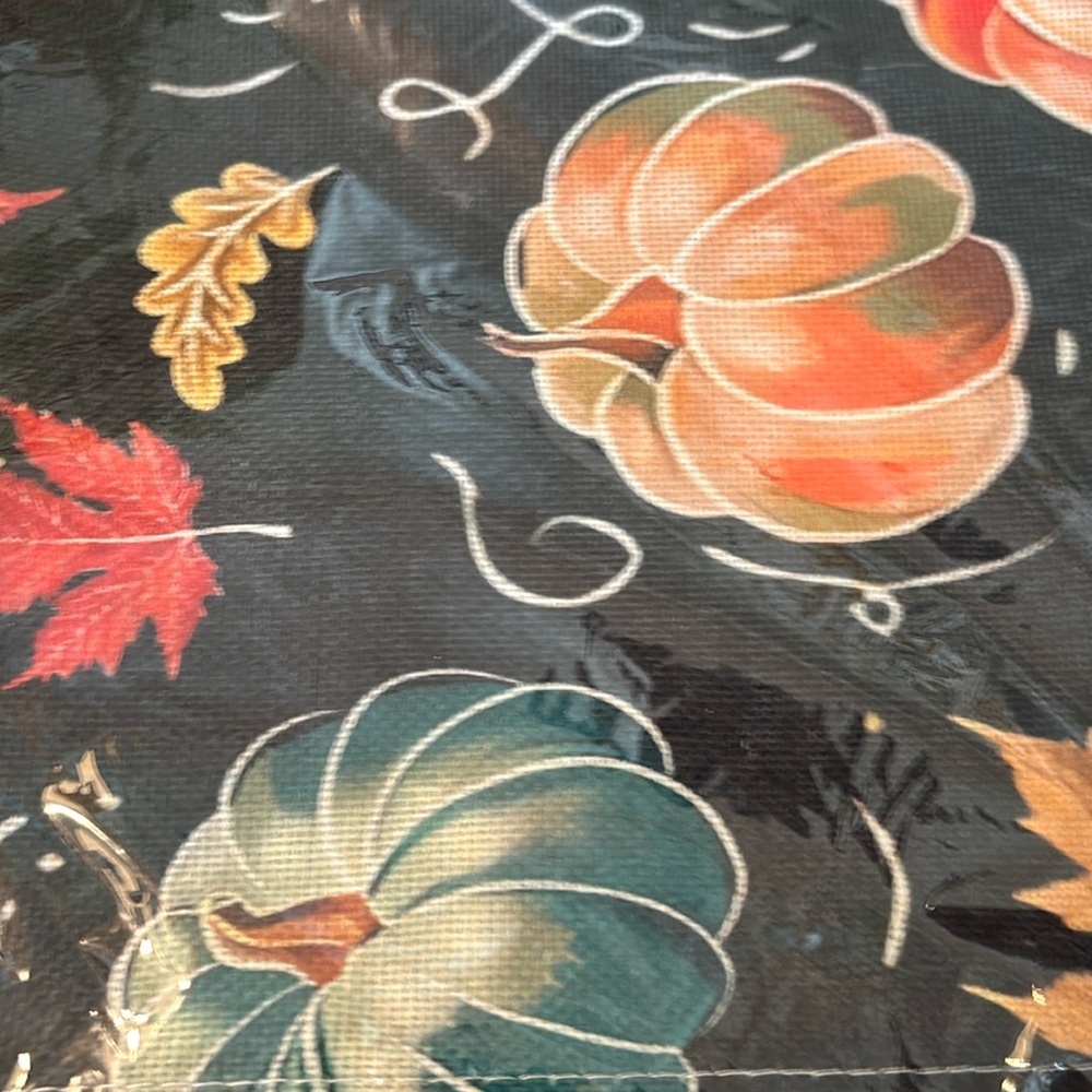 Set of 2 Harvest Table Runners.  In original wrapping.  Never opened. 2 lengths.